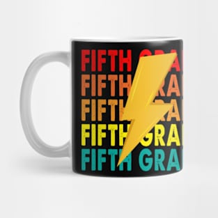 Group Matching Fifth Grade Lightning Bolt VIntage Mug